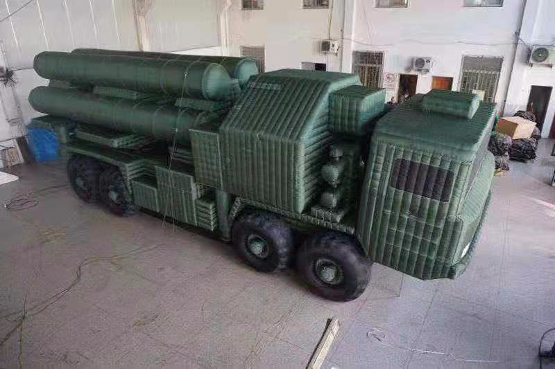 呼图壁军事充气导弹车